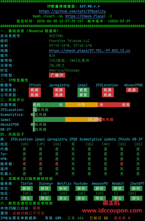 IPv4质量检测