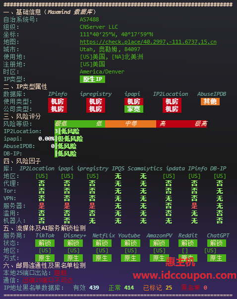 IPv4网络质量体检报告